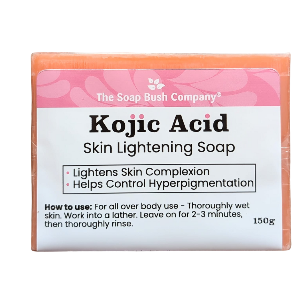 The Soap Bush Company Kojic Acid Skin Lightening Soap, Lightens Skin Complexion, Helps Control Hyperpigmentation, kojie san kojic soap, kojie san skin brightening soap, marie france Real Kojic Acid Soap,best kojic acid soap, skin brightening, hyperpigmentation, turmeric, good molecules Kojic acid soap, all over body use, soapbush, soap bush co,Clore Beauty Supply,Hair Mall, BSW, Rex, BCI,JNK,Can kojic acid soap lighten skin tone safely?, What are the main benefits of using kojic acid soap on the face
